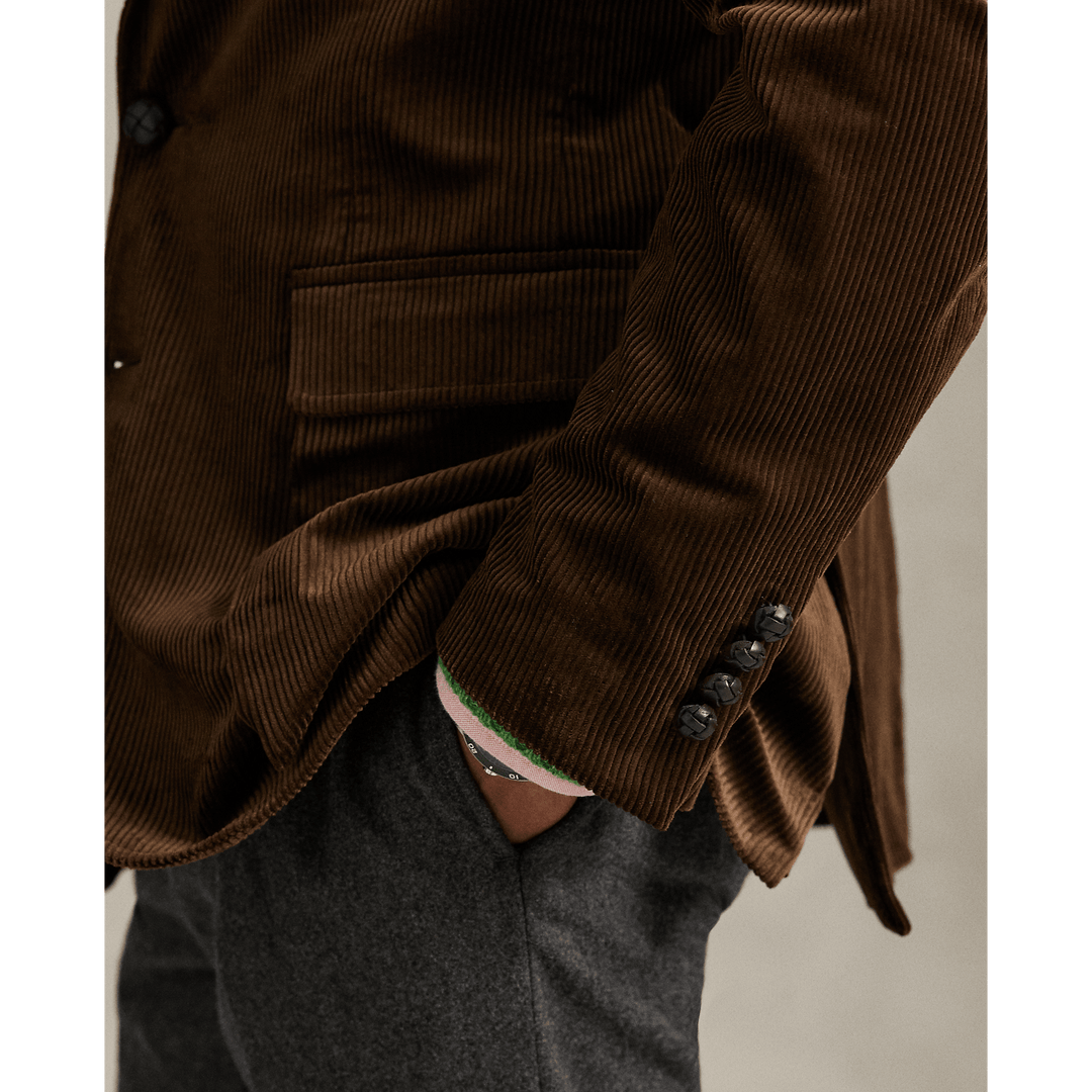 POLO RALPH LAUREN - Veste RL67 en velours côtelé Chataîgne - Lothaire