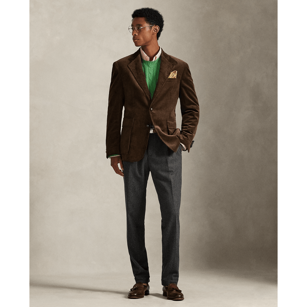 POLO RALPH LAUREN - Veste RL67 en velours côtelé Chataîgne - Lothaire