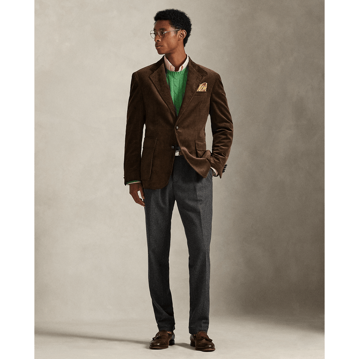 POLO RALPH LAUREN - Veste RL67 en velours côtelé Chataîgne - Lothaire