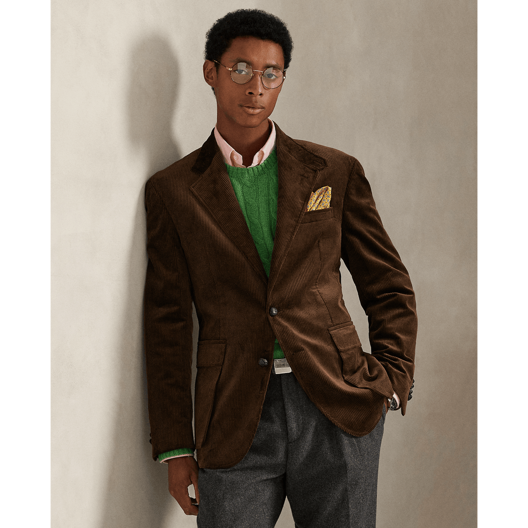 POLO RALPH LAUREN - Veste RL67 en velours côtelé Chataîgne - Lothaire