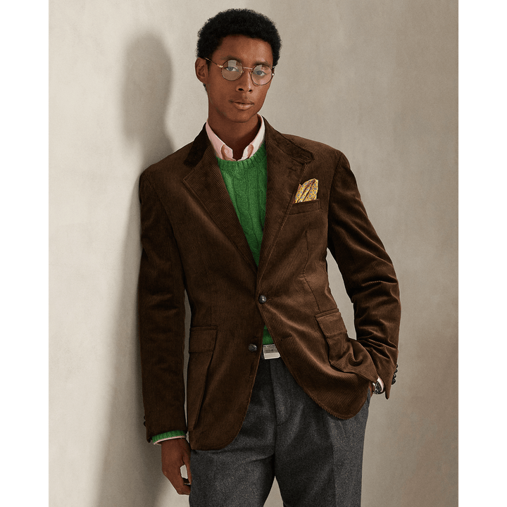 POLO RALPH LAUREN - Veste RL67 en velours côtelé Chataîgne - Lothaire