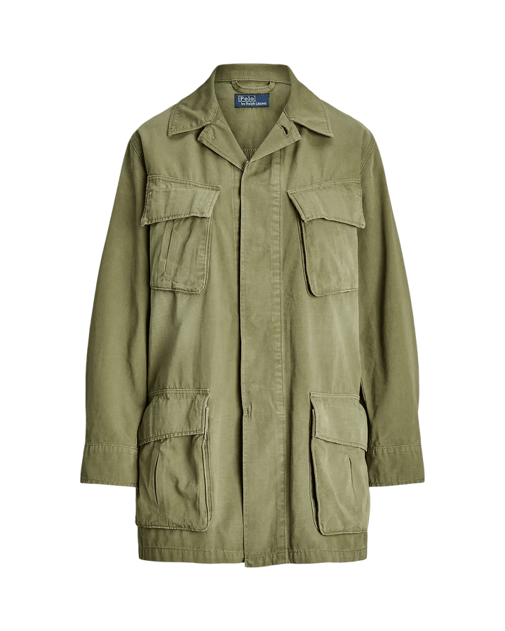 POLO RALPH LAUREN - Veste utilitaire en toile de coton Vert olive - Lothaire