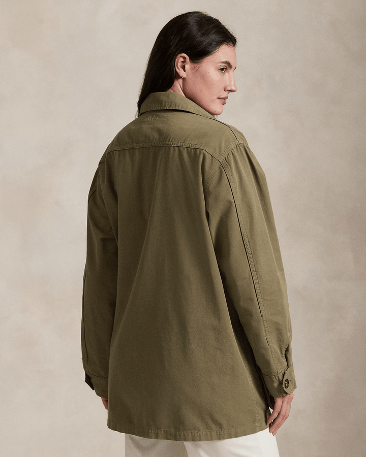 POLO RALPH LAUREN - Veste utilitaire en toile de coton Vert olive - Lothaire