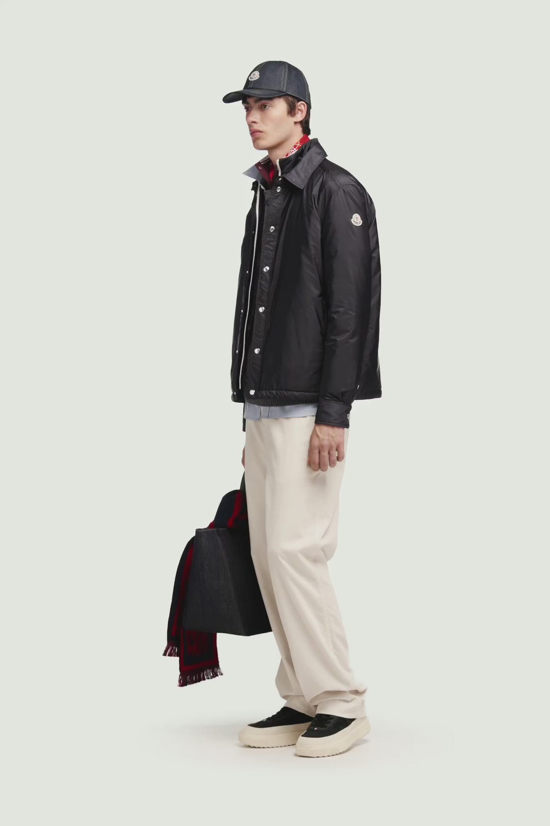 MONCLER – Doudoune-chemise Meridelle Bleu marine