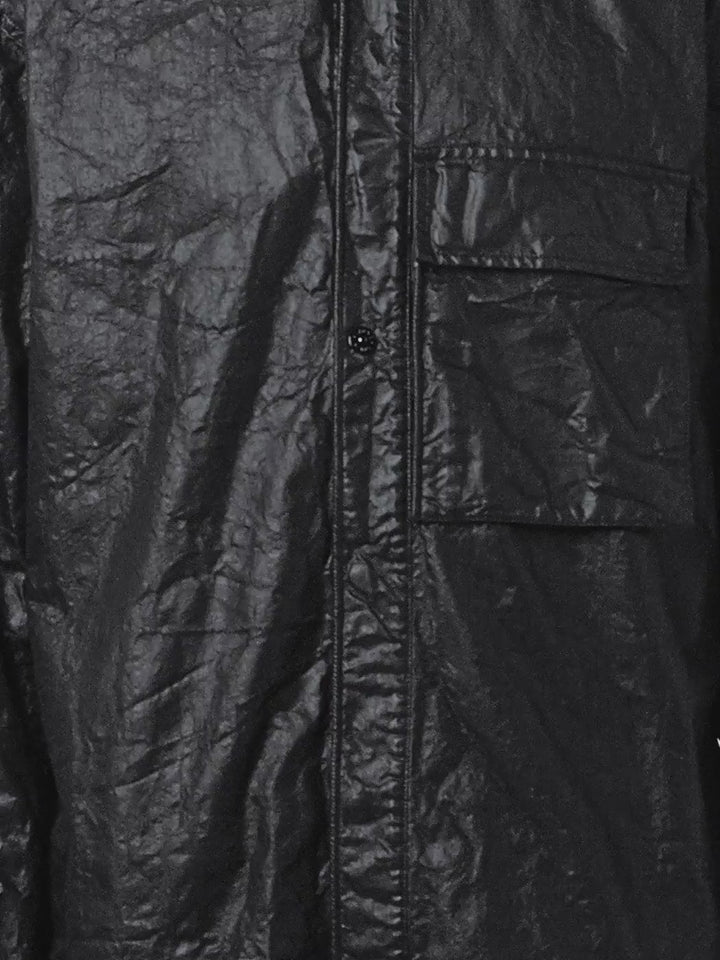 STONE ISLAND - Comfort-fit Overshirt with Pocket Noir