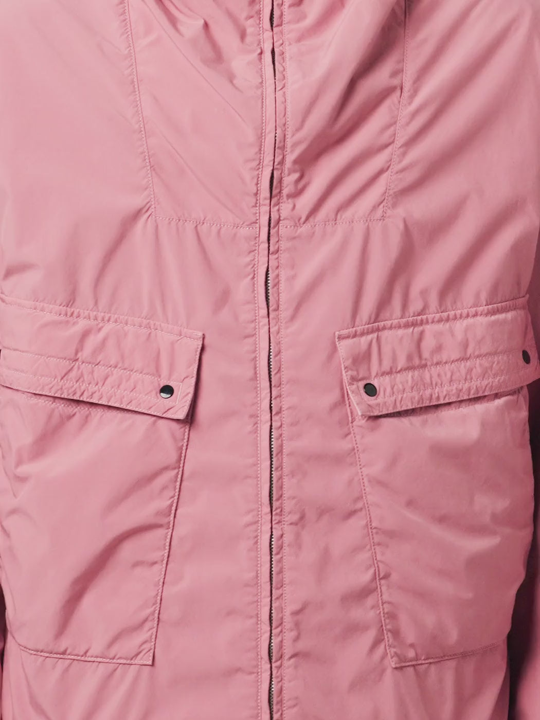 STONE ISLAND - Hooded jacket with anti-drop Rose Laurier