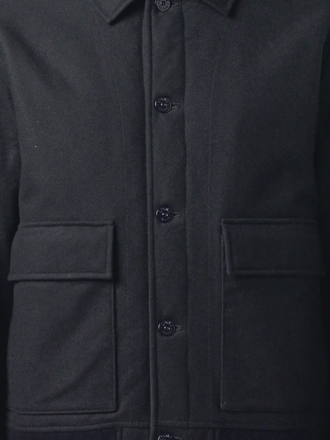 STONE ISLAND - Veste Coach Ghost Matelassée en Laine Bleu Marine