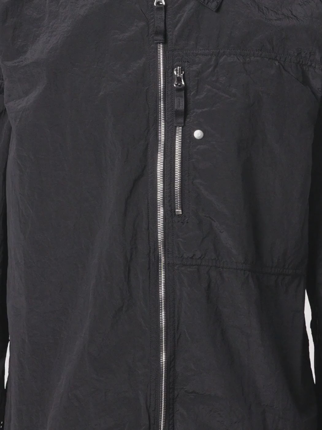 STONE ISLAND - Surchemise coupe classique avec poche zippée Noir