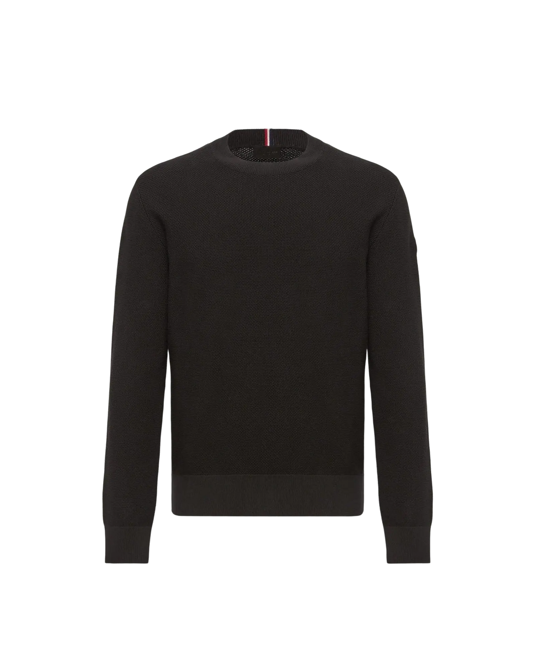 MONCLER – Pull en maille de coton Noir