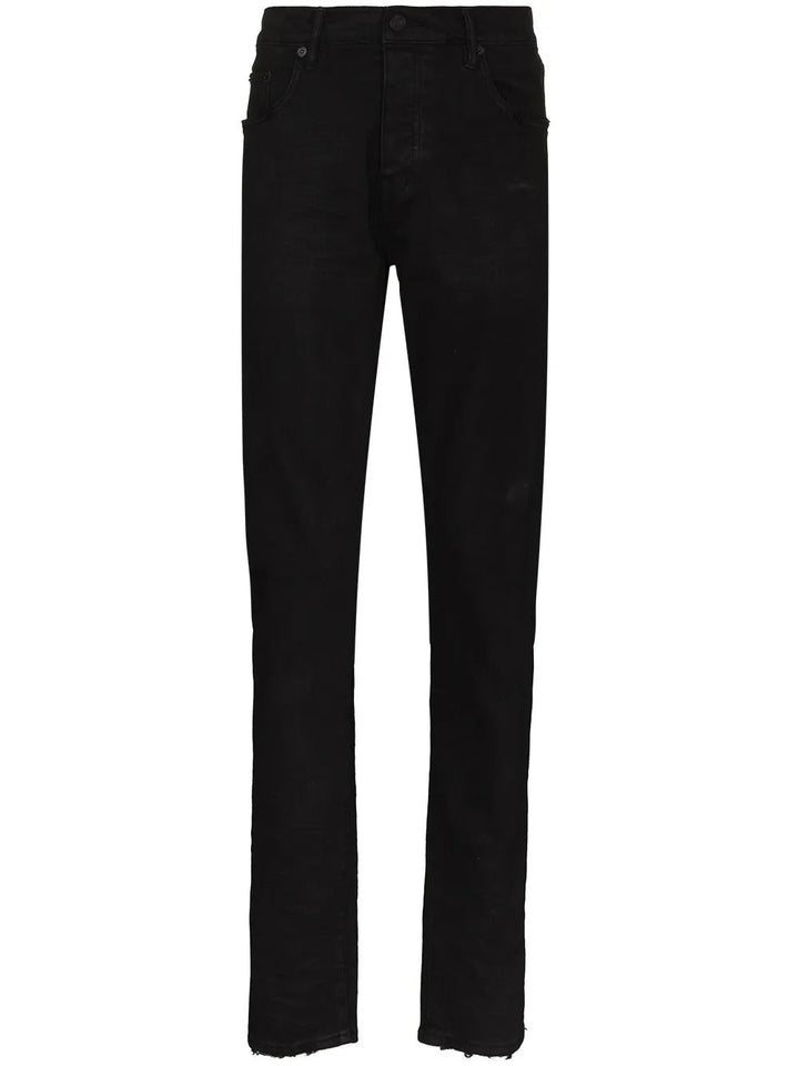 PURPLE BRAND - Jean à Bords Francs Noir - Lothaire