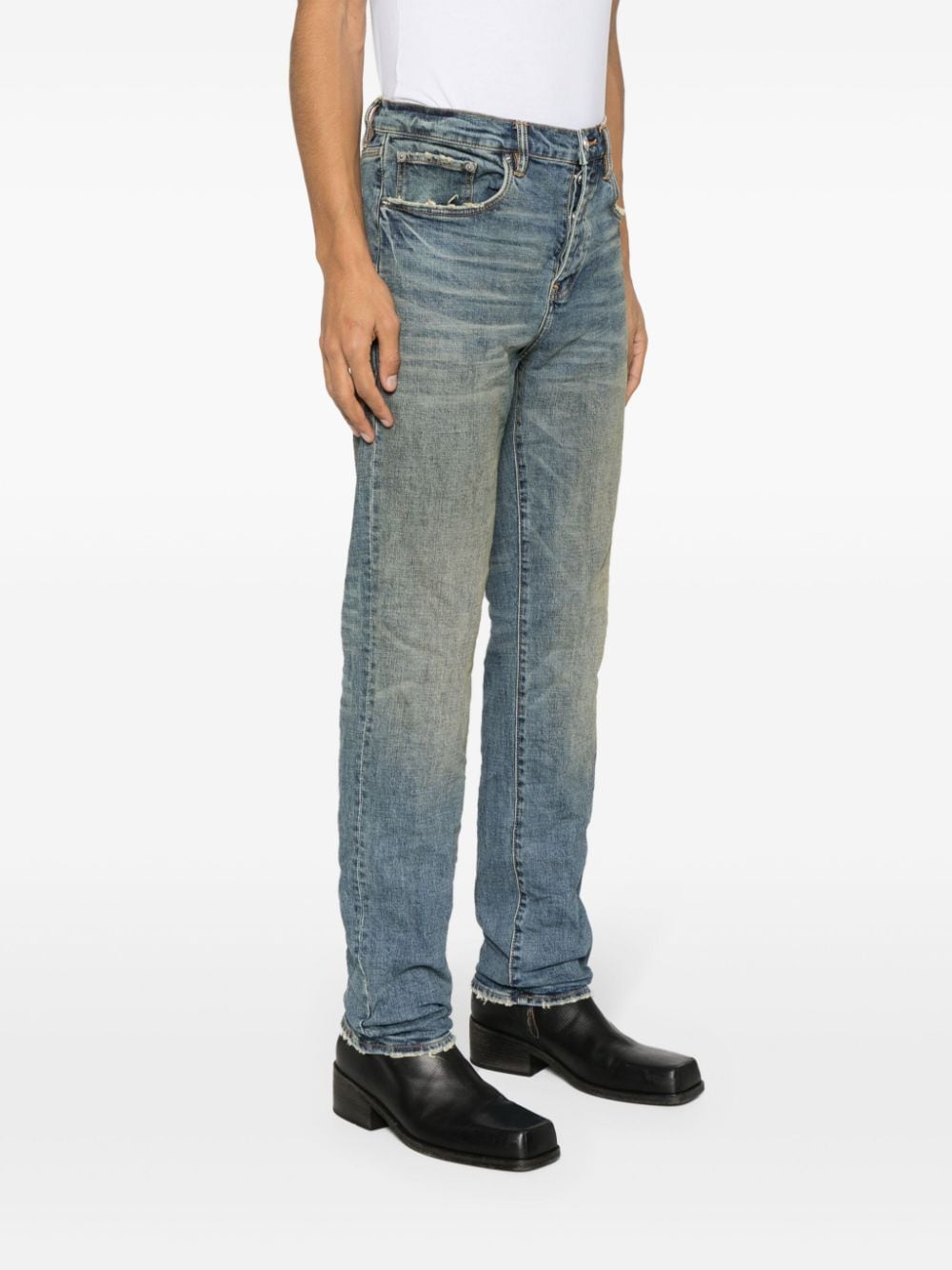 Purple Brand jean p005 - oymi423 mid indigo bleu - Lothaire