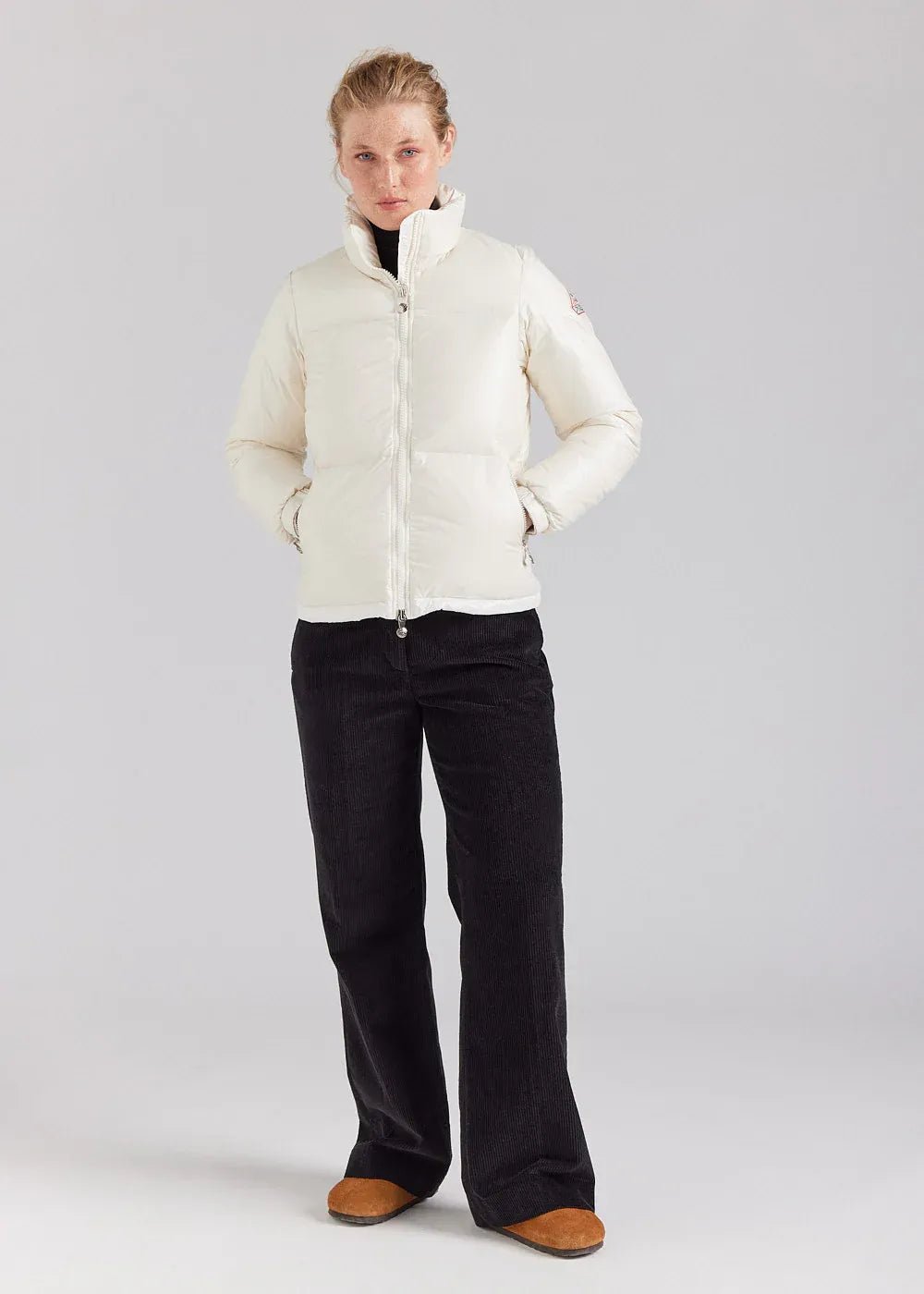 PYRENEX - Doudoune courte et brillante pour femme Goldin blanc ecume HIVER 2025 - 2026 👍 - Lothaire