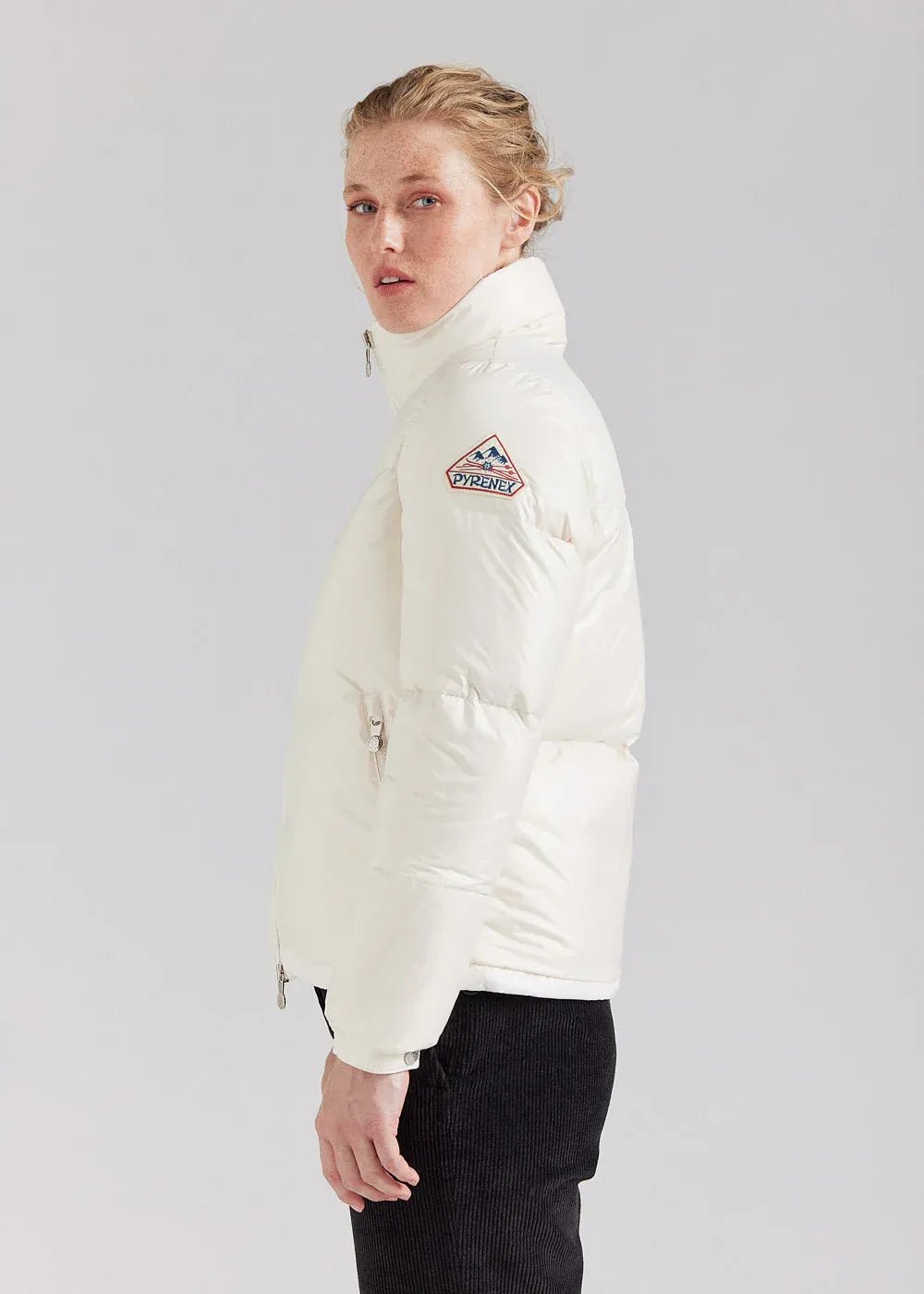 PYRENEX - Doudoune courte et brillante pour femme Goldin blanc ecume HIVER 2025 - 2026 👍 - Lothaire