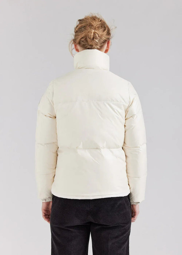 PYRENEX - Doudoune courte et brillante pour femme Goldin blanc ecume HIVER 2025 - 2026 👍 - Lothaire