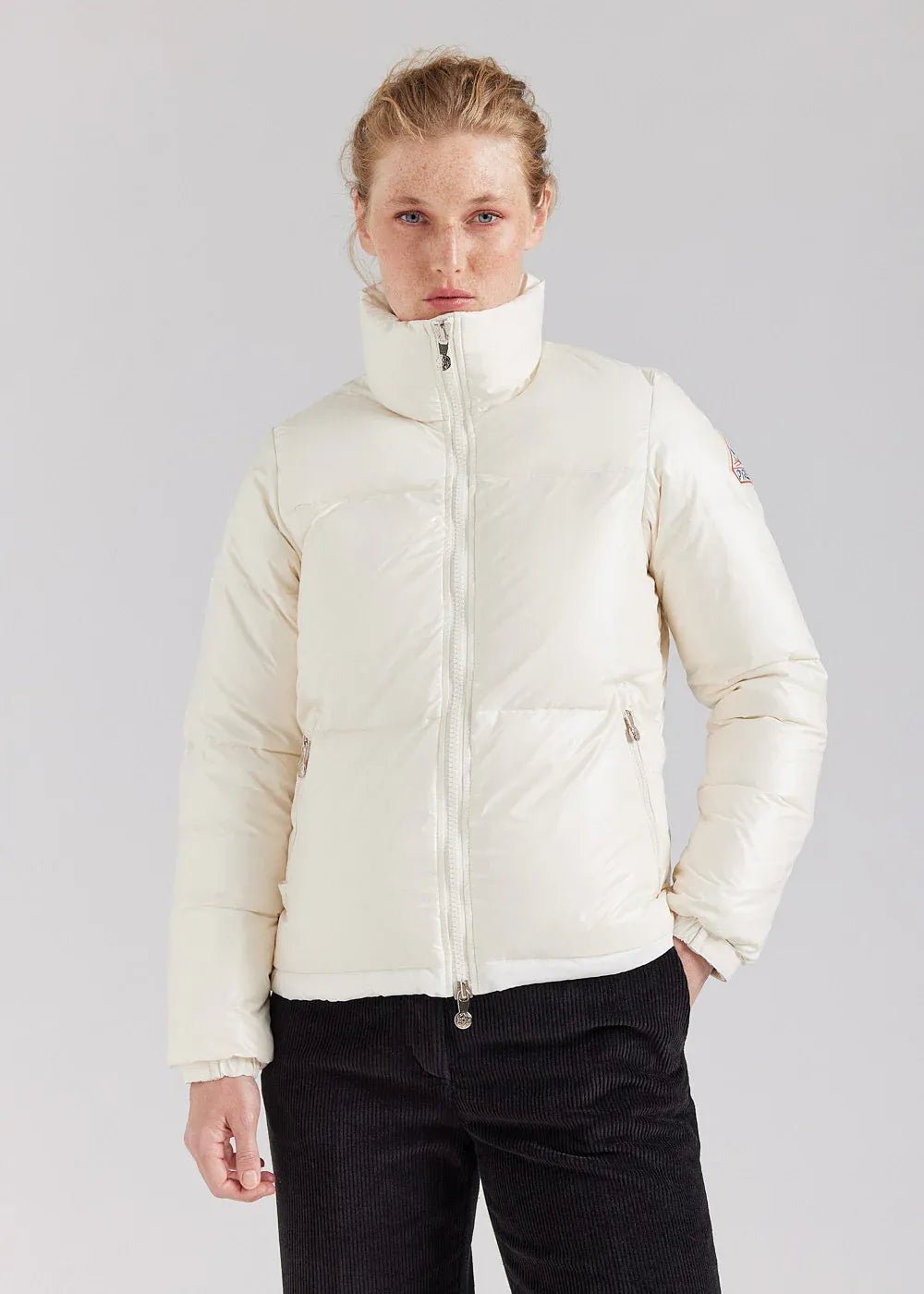 PYRENEX - Doudoune courte et brillante pour femme Goldin blanc ecume HIVER 2025 - 2026 👍 - Lothaire