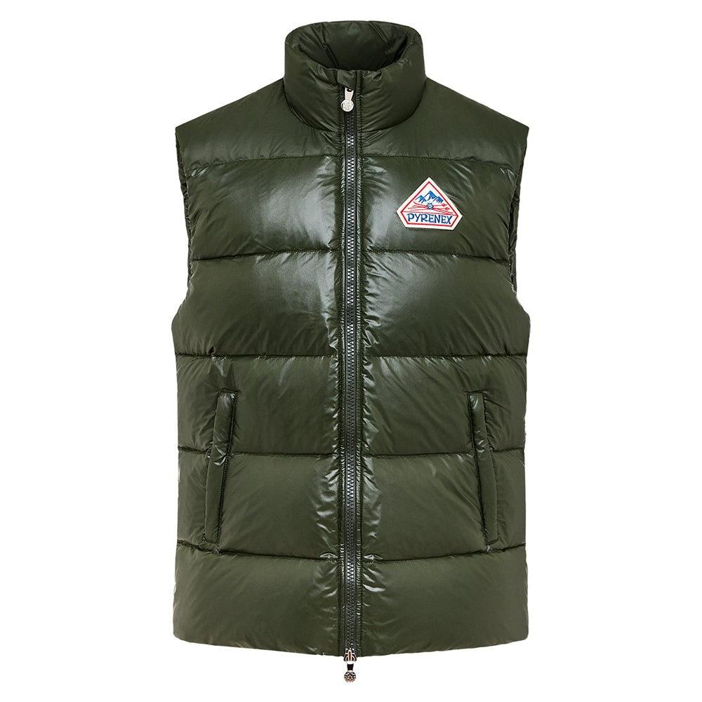 PYRENEX - Doudoune sans - manche unisexe John Deep khaki - Lothaire