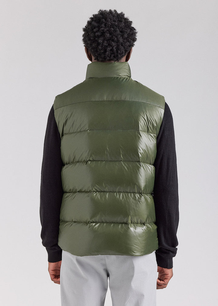 PYRENEX - Doudoune sans - manche unisexe John Deep khaki - Lothaire