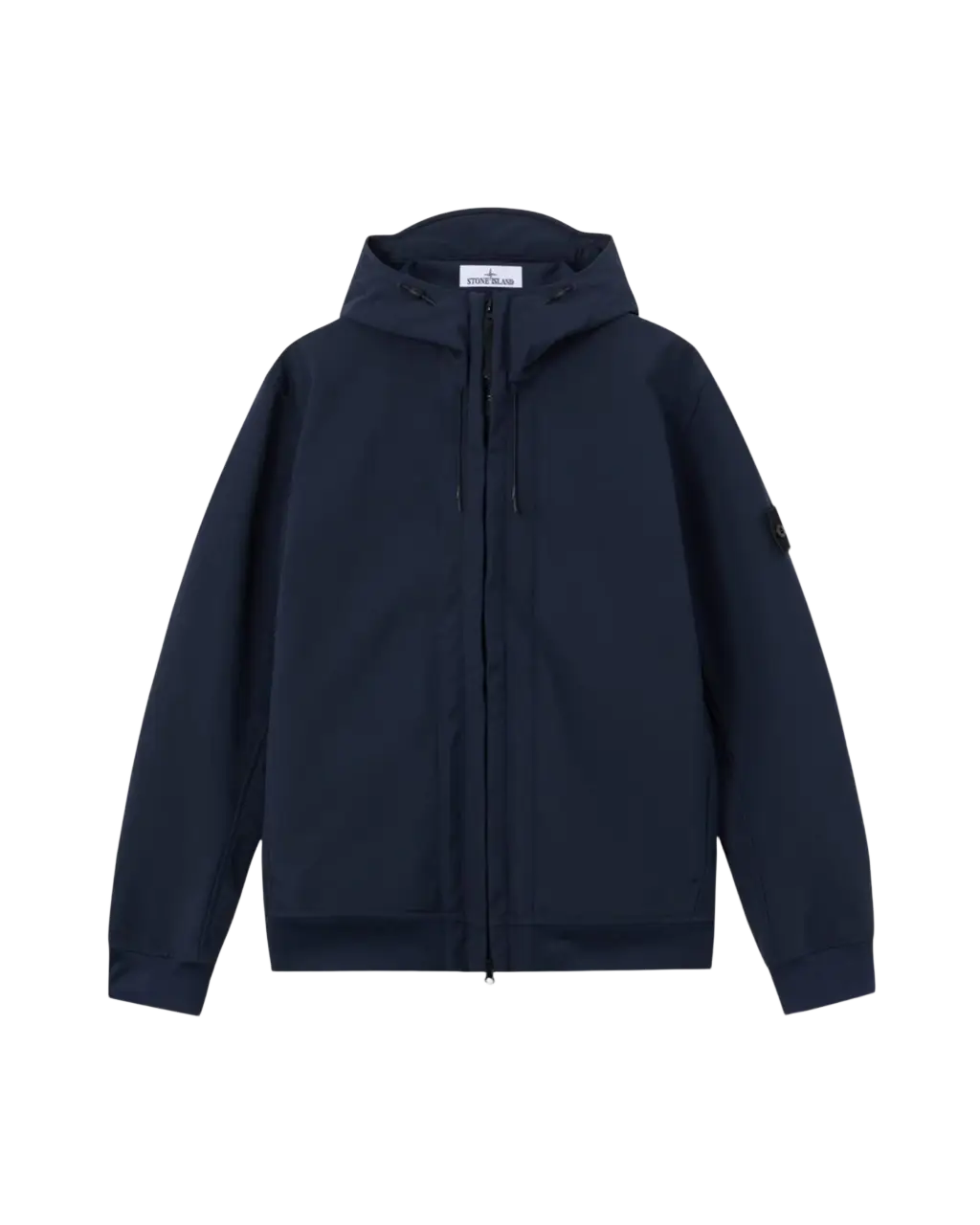STONE ISLAND - Veste Soft Shell-R à capuche Bleu marine