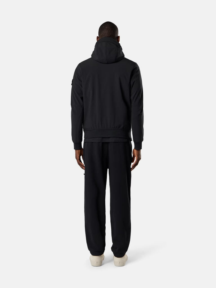 STONE ISLAND - Veste à capuche Soft Shell-R E.Dye® Technology Noir