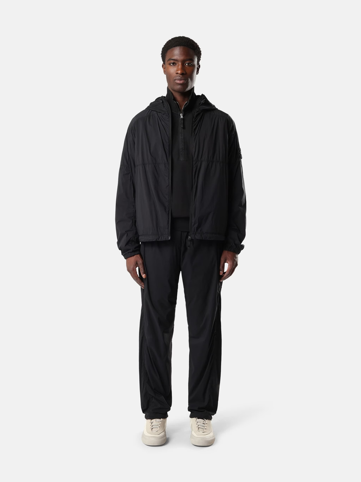 STONE ISLAND - Veste à capuche Ultralight Nylon Stretch-TC Noir