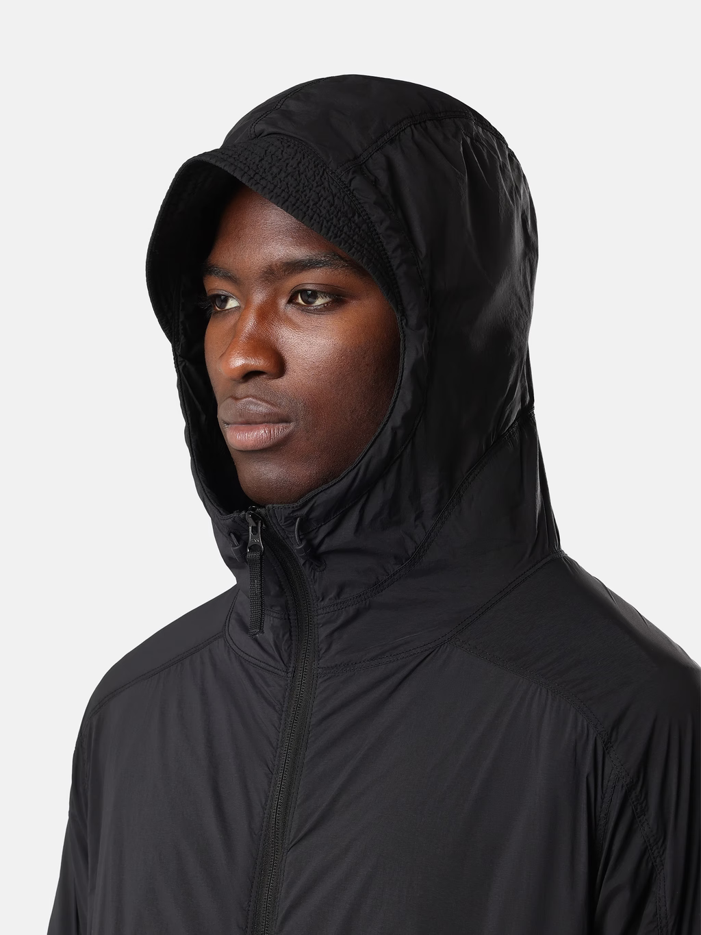 STONE ISLAND - Veste à capuche Ultralight Nylon Stretch-TC Noir
