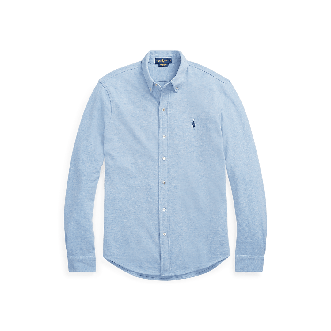 RALPH LAUREN - Chemise ultra - légère en coton piqué Bleu - Lothaire