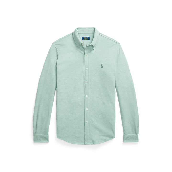 RALPH LAUREN - Chemise ultra - légère en coton piqué Vert d'eau - Lothaire