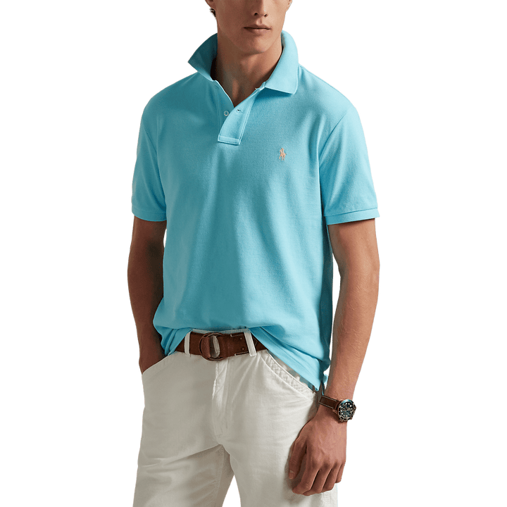 RALPH LAUREN - Le polo iconique en coton piqué Bleu ciel - Lothaire