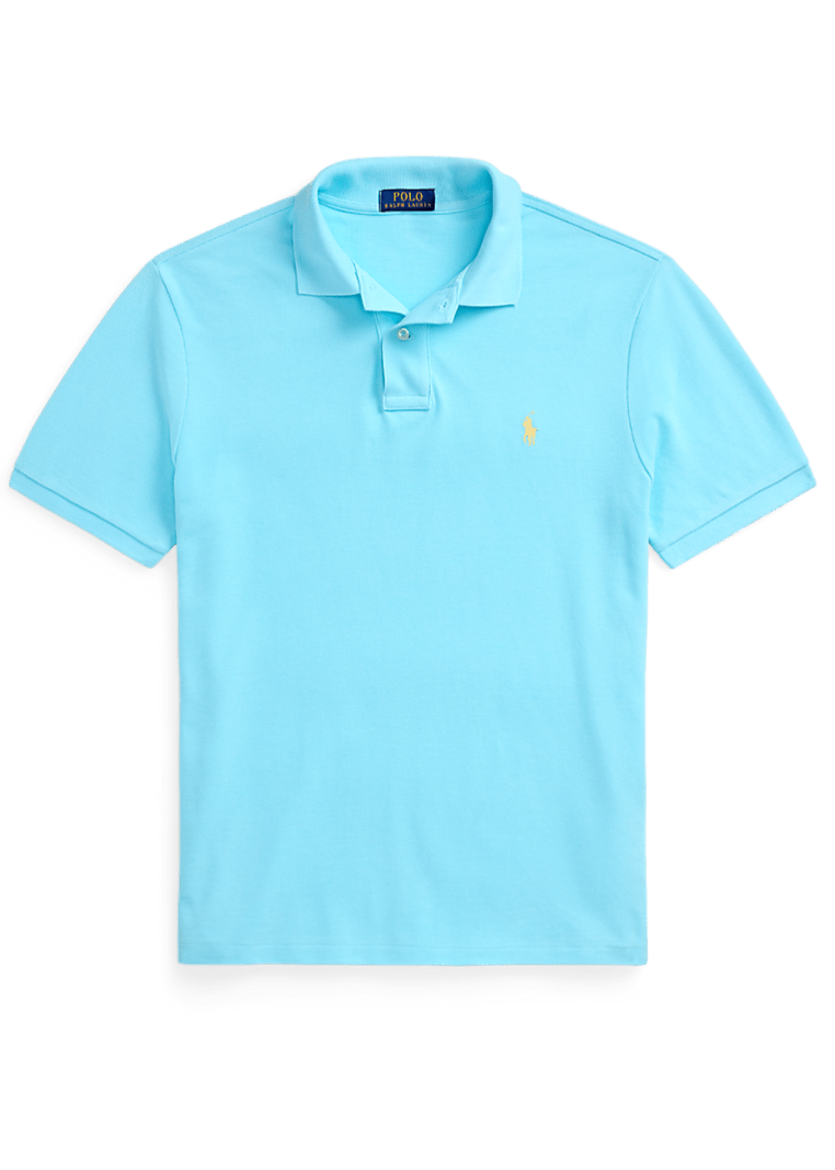 RALPH LAUREN - Le polo iconique en coton piqué Bleu ciel - Lothaire