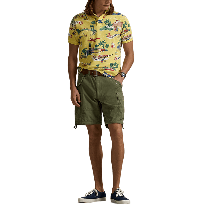 RALPH LAUREN - Polo ajusté Polo Bear en coton piqué Jaune - Lothaire