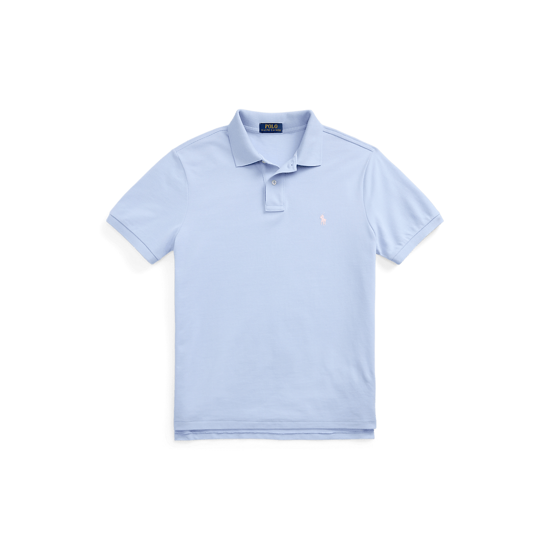 RALPH LAUREN - Polo coupe ajustée en piqué Bleu ciel - Lothaire