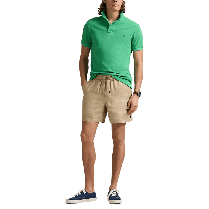 RALPH LAUREN - Polo coupe ajustée en piqué Vert - Lothaire