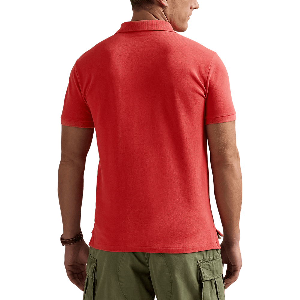 RALPH LAUREN - Polo en piqué coupe ajustée Rouge - Lothaire