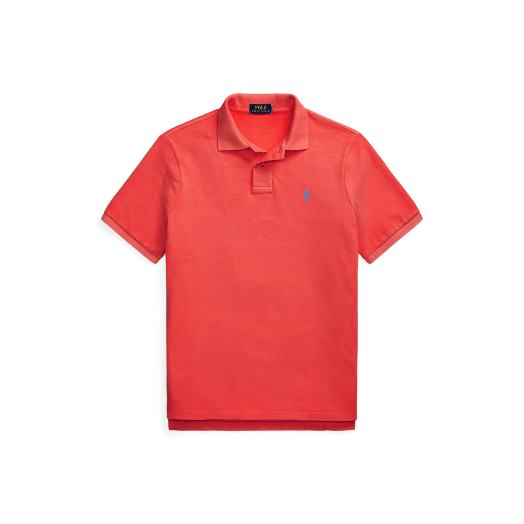 RALPH LAUREN - Polo en piqué coupe ajustée Rouge - Lothaire