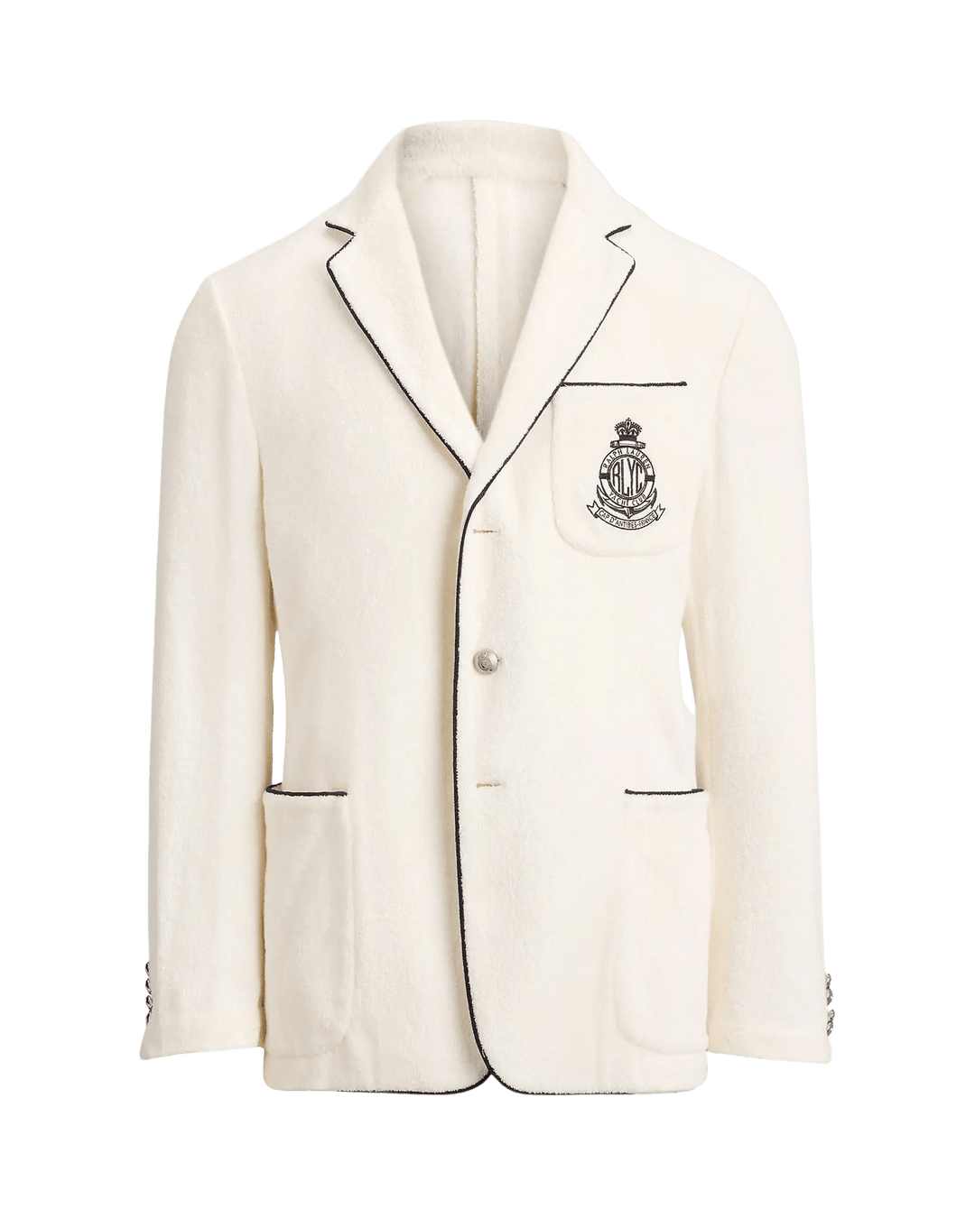 RALPH LAUREN PURPLE - Blazer fait main brodé en coton éponge Blanc - Lothaire