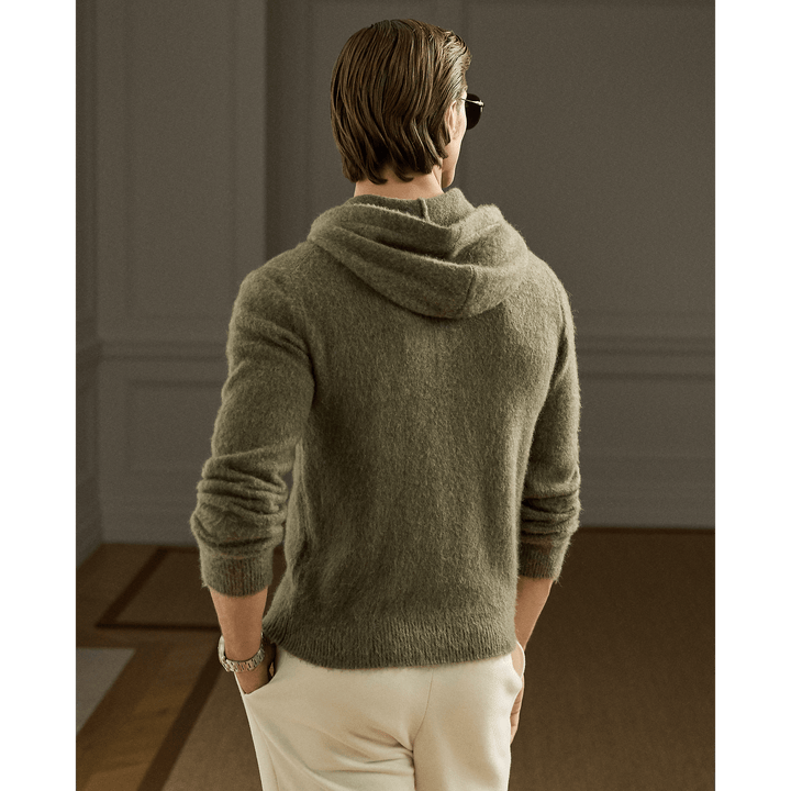 RALPH LAUREN PURPLE LABEL - Pull à capuche en cachemire et laine - Lothaire