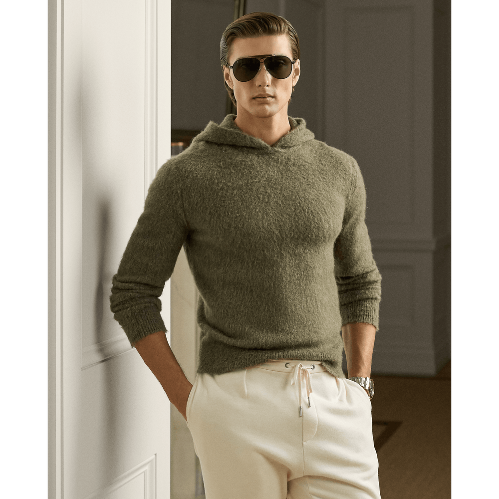 RALPH LAUREN PURPLE LABEL - Pull à capuche en cachemire et laine - Lothaire