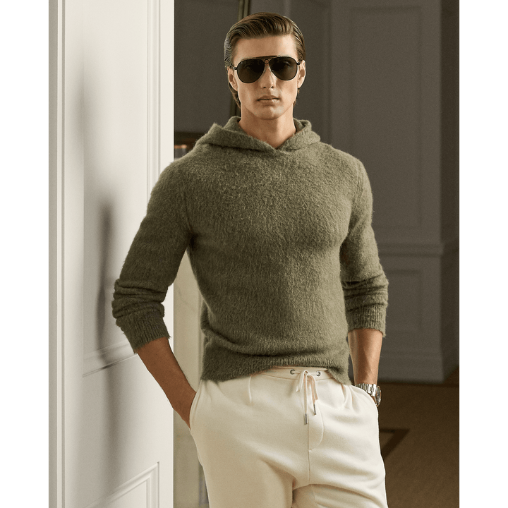 RALPH LAUREN PURPLE LABEL - Pull à capuche en cachemire et laine - Lothaire