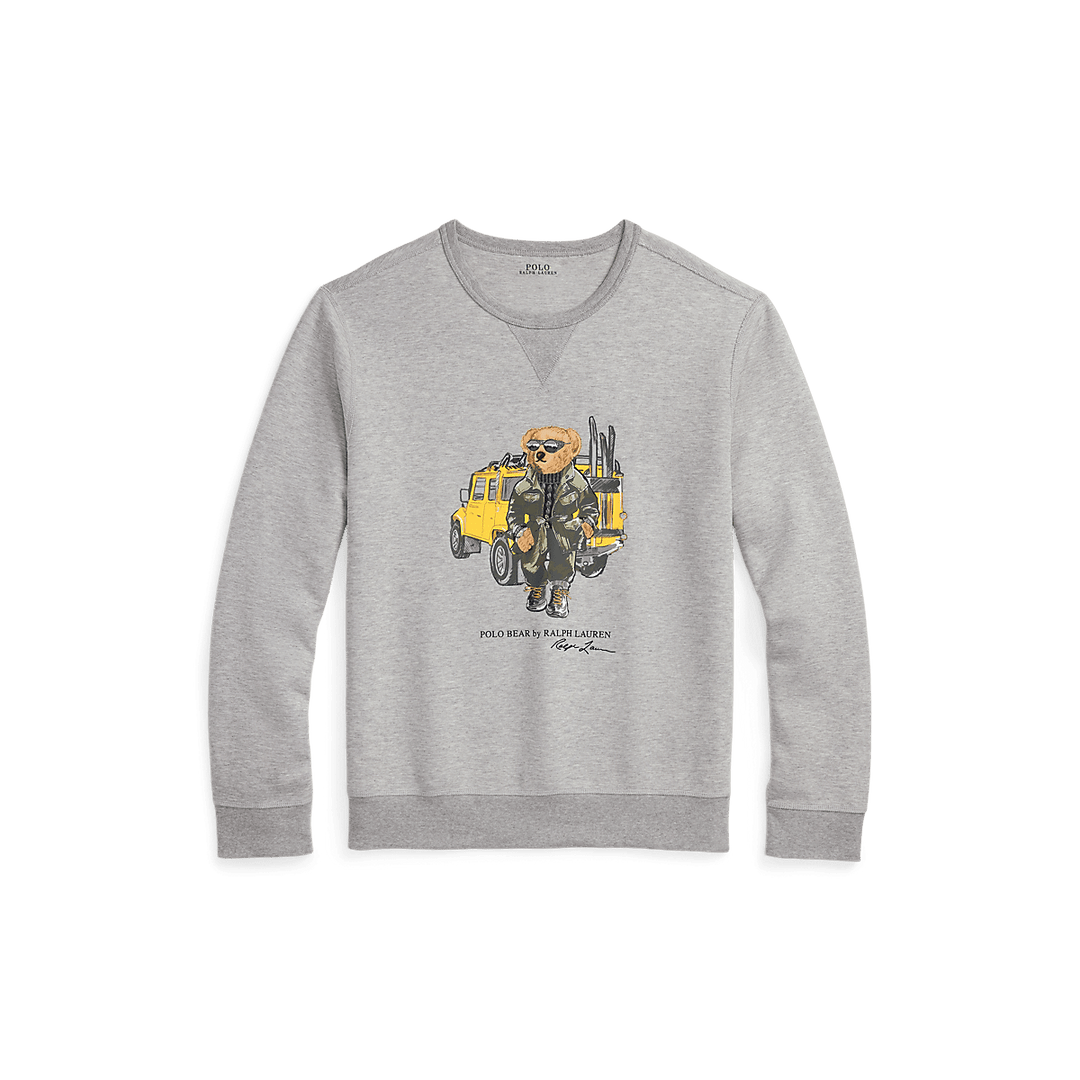 RALPH LAUREN - Sweat Polo Bear en maille double Gris - Lothaire
