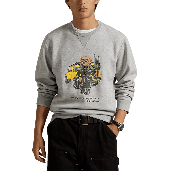 RALPH LAUREN - Sweat Polo Bear en maille double Gris - Lothaire