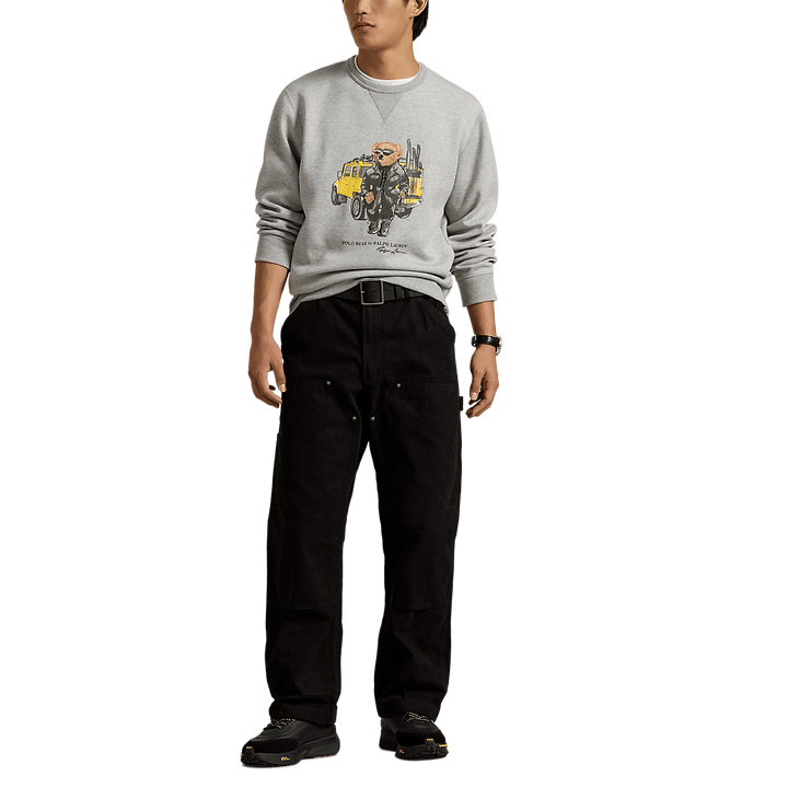 RALPH LAUREN - Sweat Polo Bear en maille double Gris - Lothaire