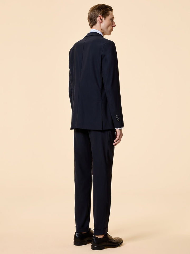 RRD - Blazer d'été en Laine Technique Bleu - Noir - Lothaire