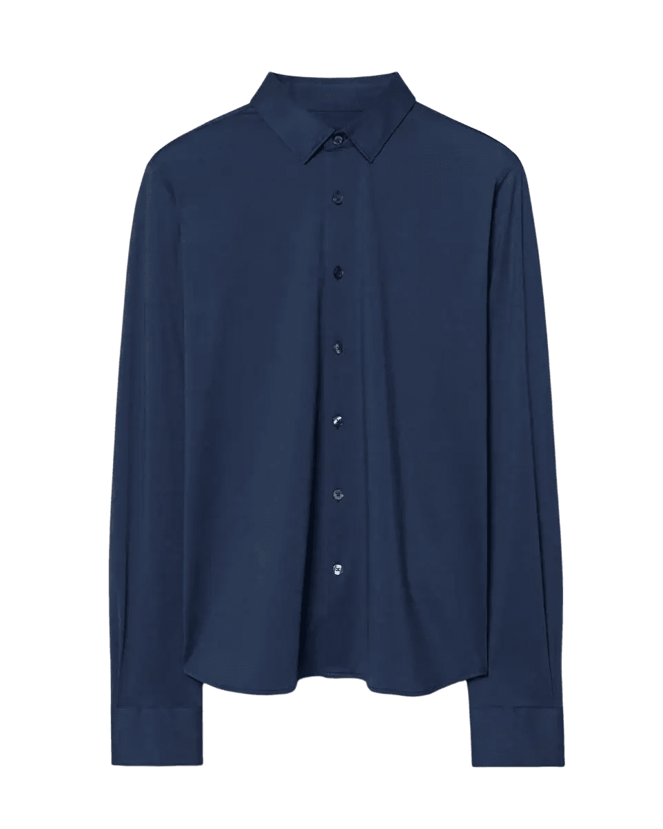 RRD - Chemise Oxford Jacquard Open Shirt Bleu foncé - Lothaire