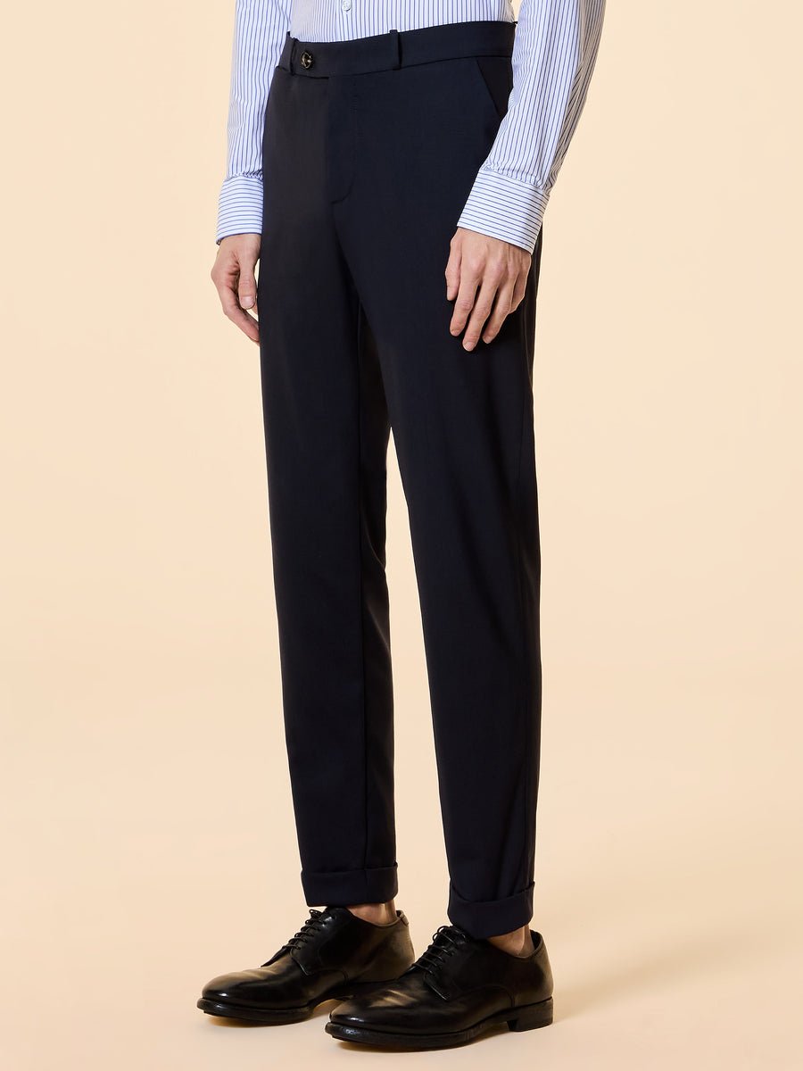RRD - Pantalon chino Summer Wooltech slim Bleu noir - Lothaire