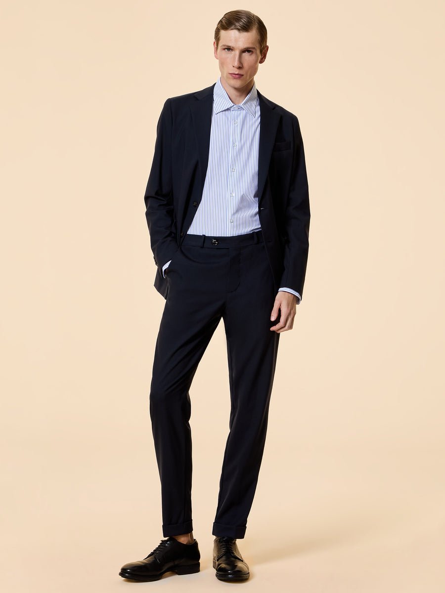 RRD - Pantalon chino Summer Wooltech slim Bleu noir - Lothaire