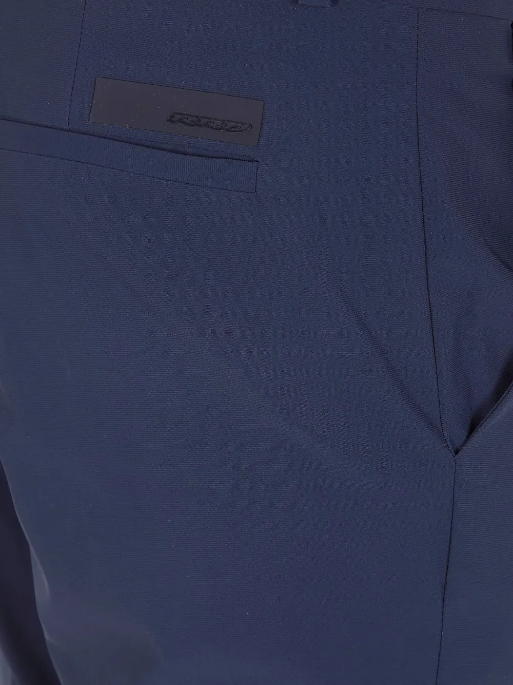 RRD - Pantalons Droit à Ourlet Boutonné Bleu Foncé - Lothaire