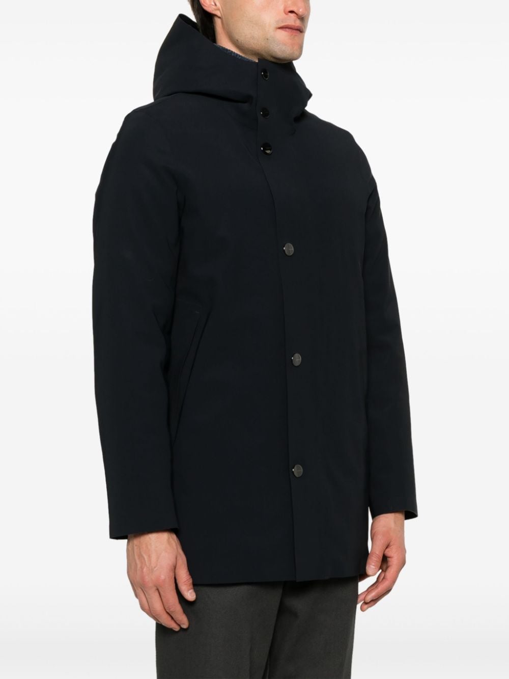RRD - Parka en surflex avec capuche bleu/noir - Lothaire