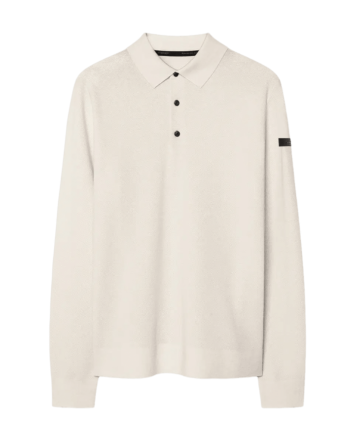 RRD - Polo manches longues en maille piquée Blanc - Lothaire