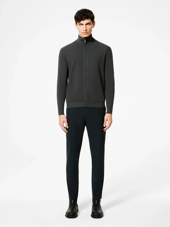 RRD - Pull Amos Perlupin Full Zip Knit Blue Black - Lothaire