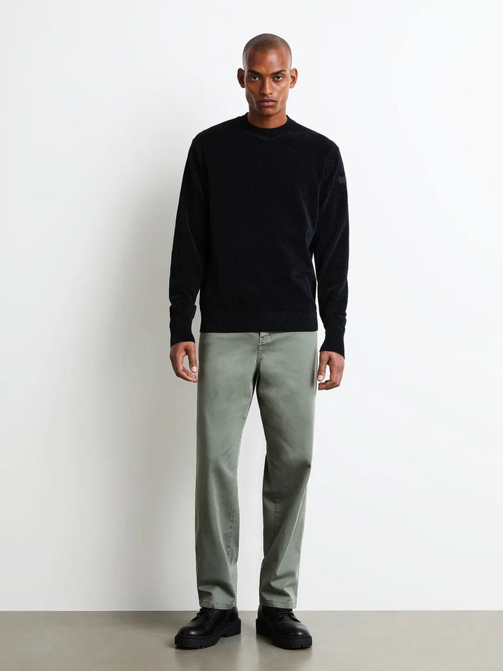 RRD - Pull ras du cou Velvet Round Knit Bleu noir - Lothaire